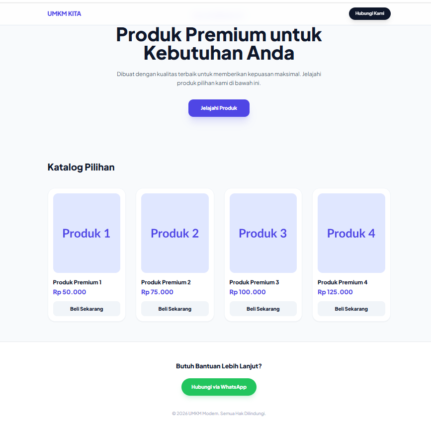 Landing Page UMKM 2